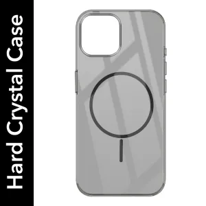 Unique Pattern For Apple iPhone 15 Back Cover Case (Crystal Clear Case | MagSafe Wireless Charging Support | Hard Anti Yellow | Camera Protection Bump)