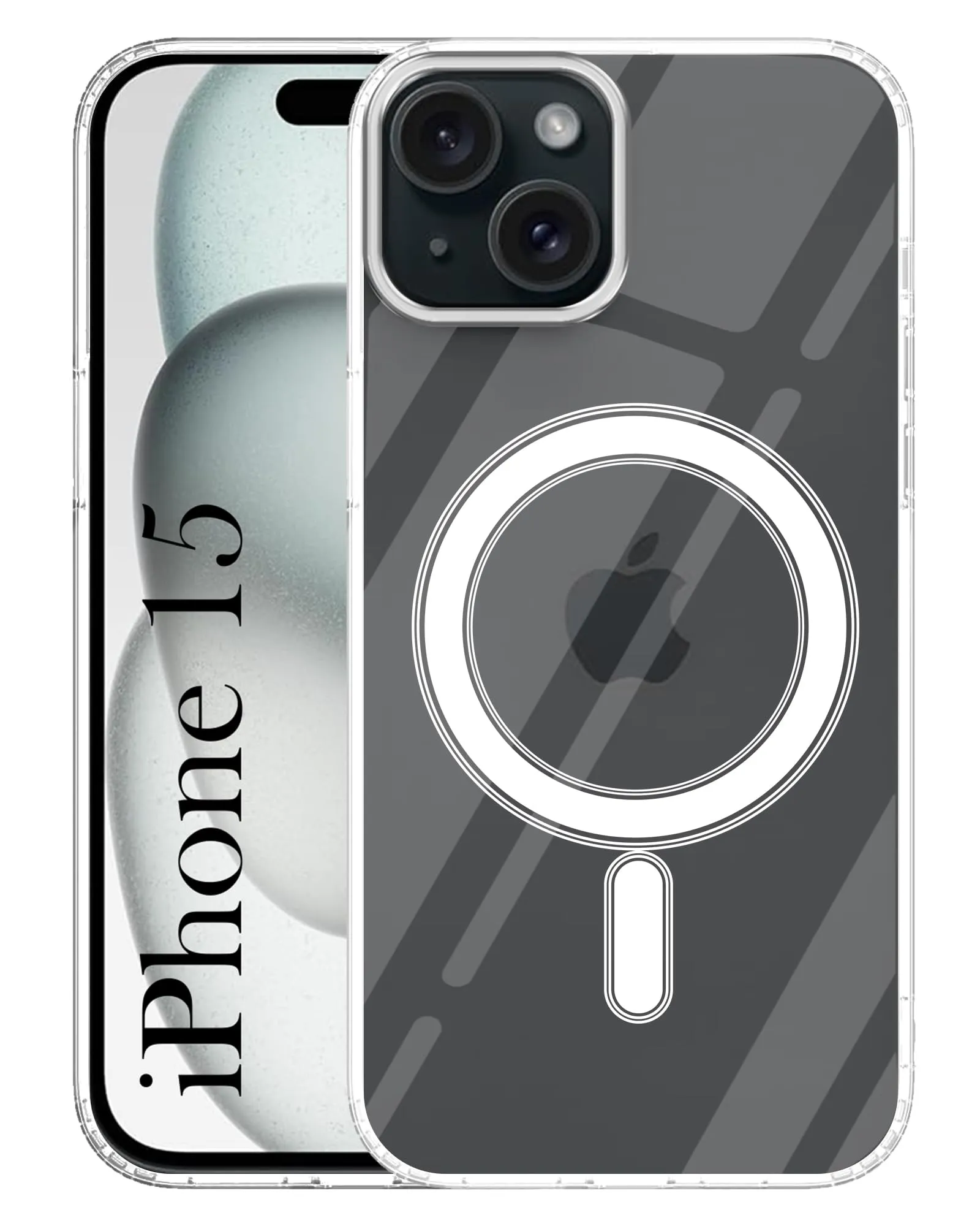 Color Layer For Apple iPhone 15 Back Cover Case ( MagSafe Compatible Wireless Charging | Hybrid Camera Bump Protection | Shockproof Polycarbonate Material)