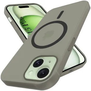 For Apple iPhone 15 Plus Back Cover Case (Frosted Matte Feel | MagSafe Compatible Wireless Charging | Polycarbonate Material) Elegant Finish Design