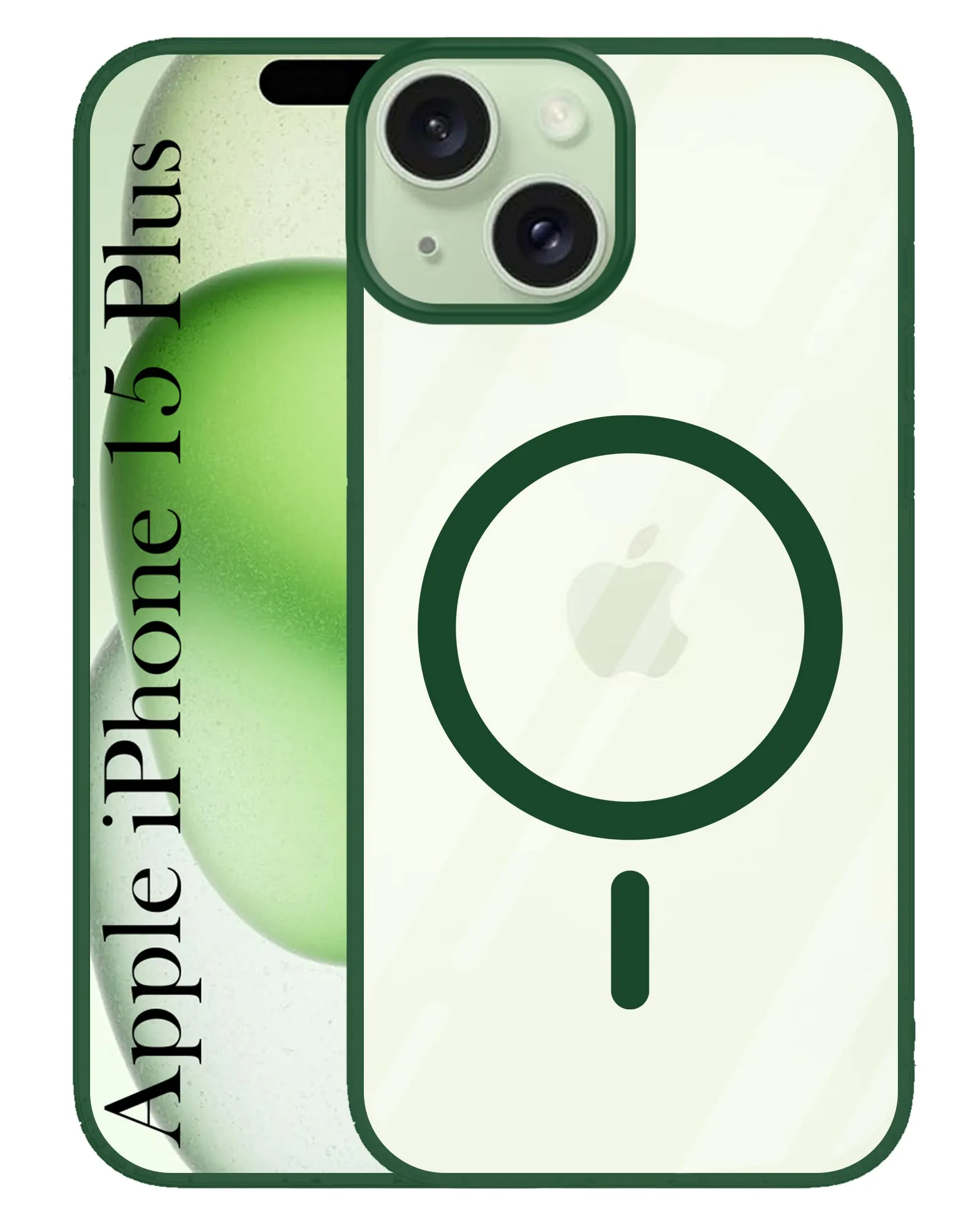 Raised Bezels Polished Finish For Apple iPhone 15 Plus Back Cover Case (MagSafe Compatible Wireless Charging | Hybrid Camera Bump Protection | Shockproof Polycarbonate Material)