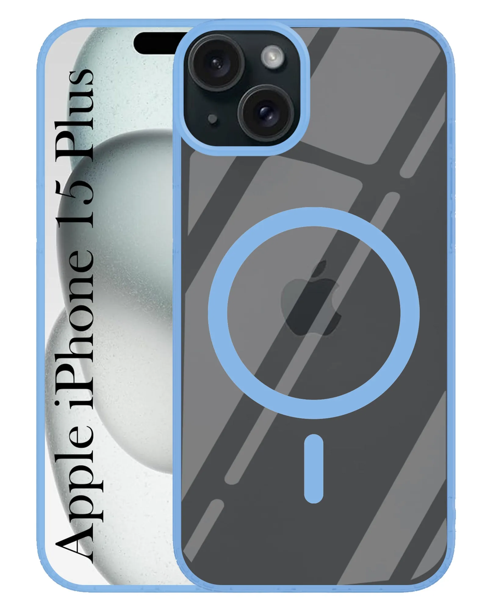 For Apple iPhone 15 Plus Back Cover Case (MagSafe Compatible Wireless Charging | Hybrid Camera Bump Protection | Shockproof Polycarbonate Material) Matte Pattern