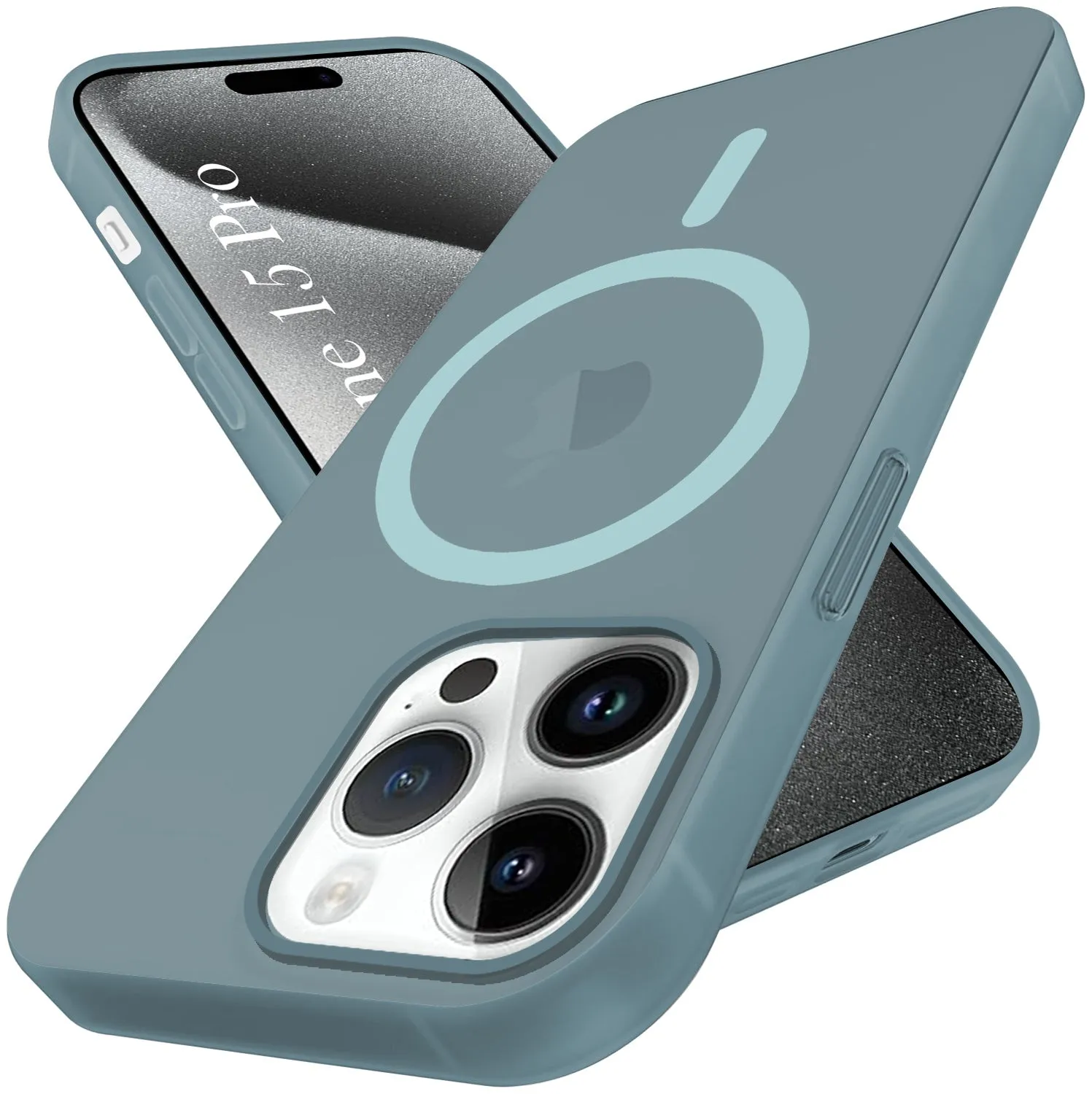 Everyday Fit Comfort touch For Apple iPhone 15 Pro Back Cover Case (Frosted Matte Feel | MagSafe Compatible Wireless Charging | Polycarbonate Material)