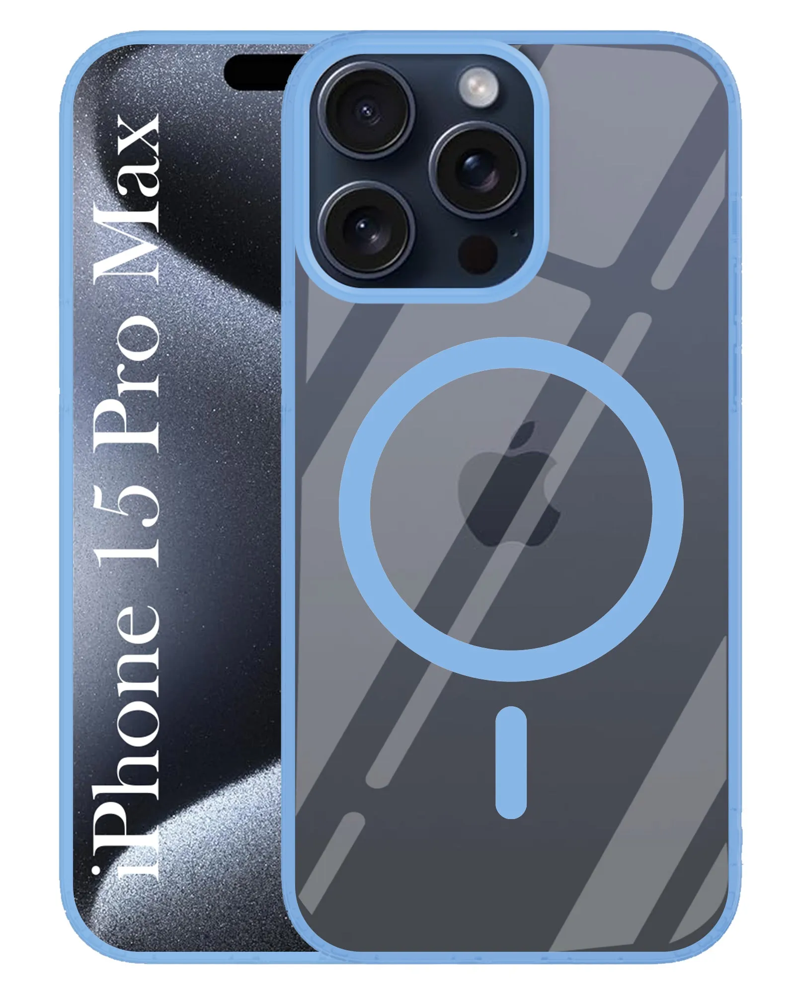 Practical Design daily protection For Apple iPhone 15 Pro Max Back Cover Case (MagSafe Compatible Wireless Charging | Hybrid Camera Bump Protection | Shockproof Polycarbonate Material)