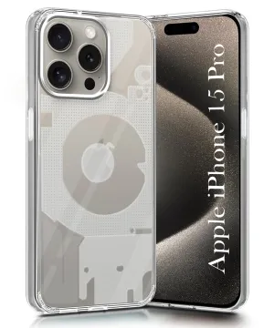 Soft Pattern Layer For Apple iPhone 15 Pro (Silicone Matte Shockproof Case with Camera Protection | Soft and Flexible | Transparent)