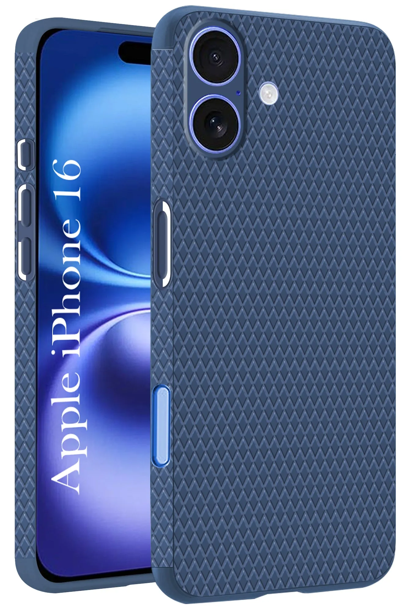 For Apple iPhone 16 Back Cover Case (Liquid Silicone | Side Grip | Camera Protection) Premium Build