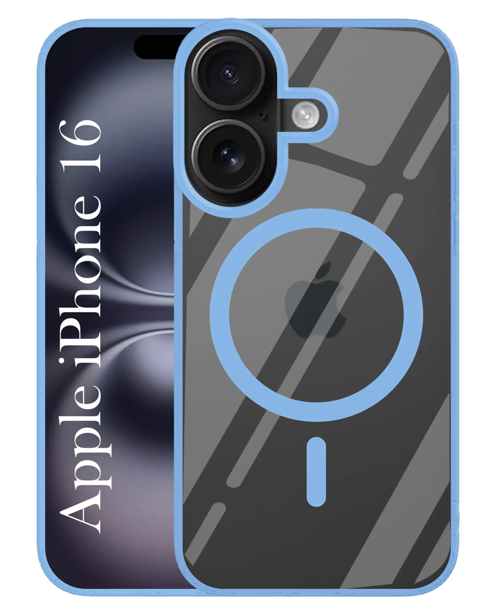 Sleek Form For Apple iPhone 16  Back Cover Case (MagSafe Compatible Wireless Charging | Hybrid Camera Bump Protection | Shockproof Polycarbonate Material)