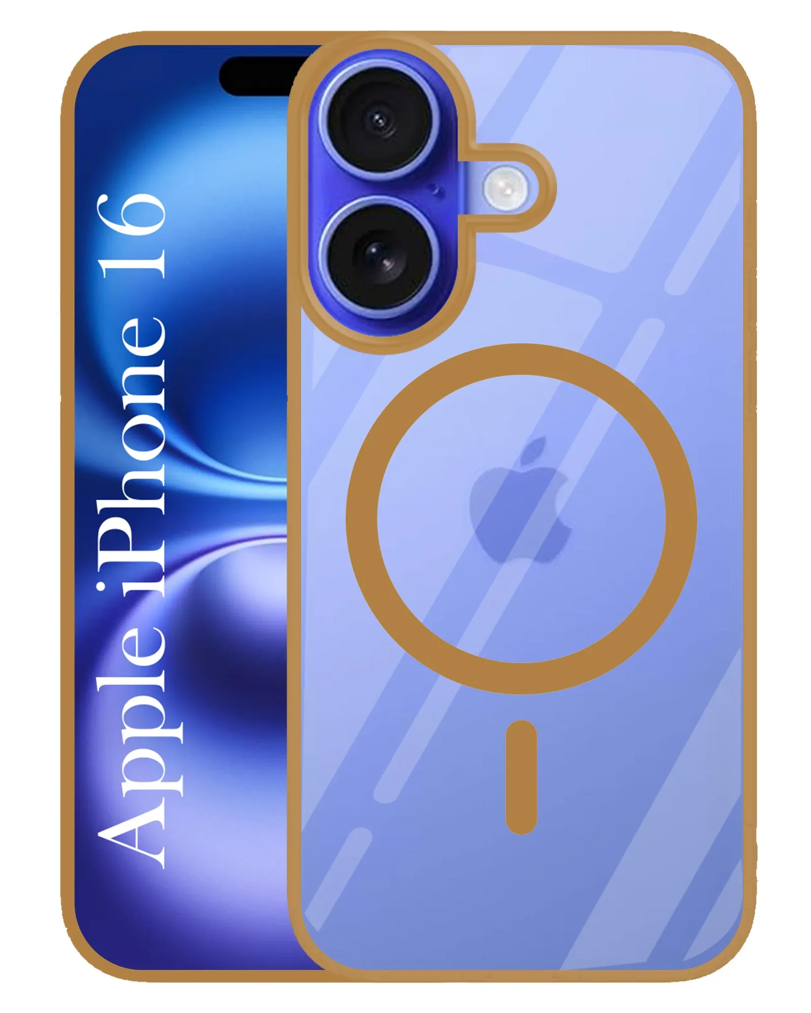 For Apple iPhone 16  Back Cover Case (MagSafe Compatible Wireless Charging | Hybrid Camera Bump Protection | Shockproof Polycarbonate Material) Functional Design Creative Form