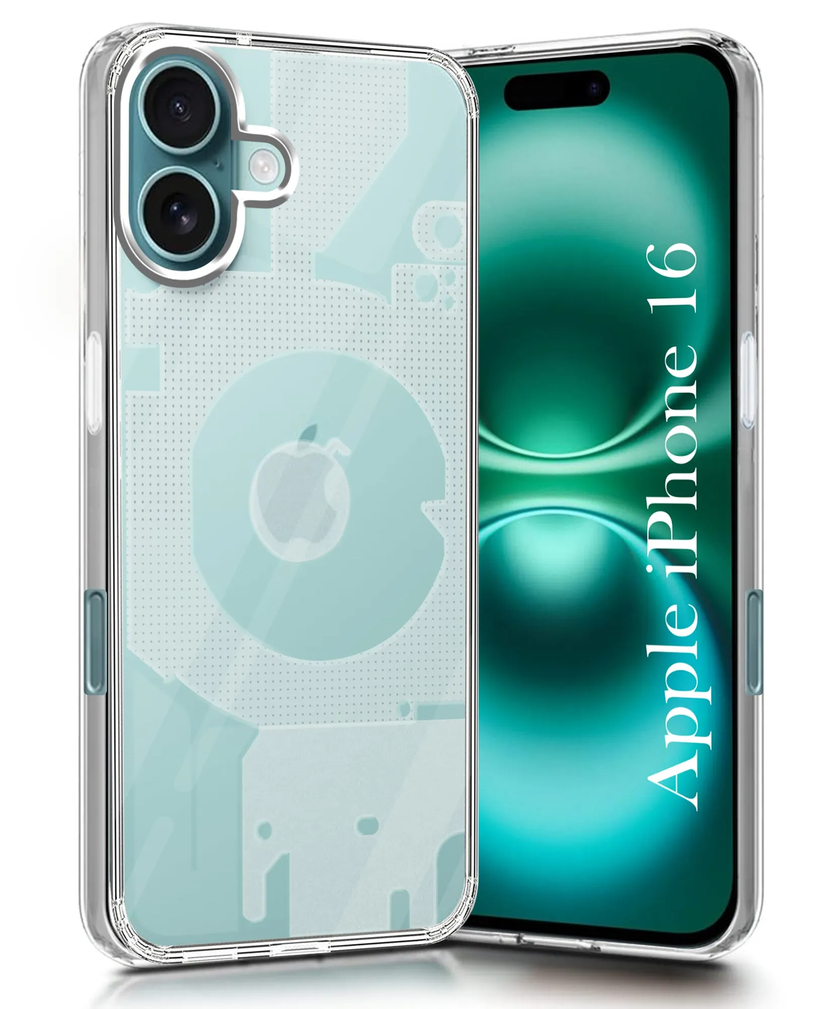 High strength Durable Edge Finish For Apple iPhone 16 Back Cover (Silicone Matte Shockproof Case with Camera Protection | Soft and Flexible | Transparent)