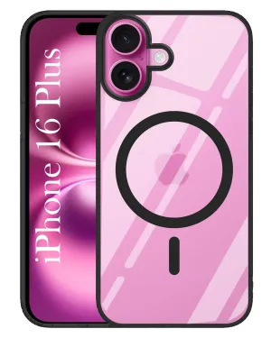 Stylish Color Matte Texture Design For Apple iPhone 16 Plus Back Cover Case ( Black MagSafe Compatible Wireless Charging | Hybrid Camera Bump Protection | Shockproof Polycarbonate