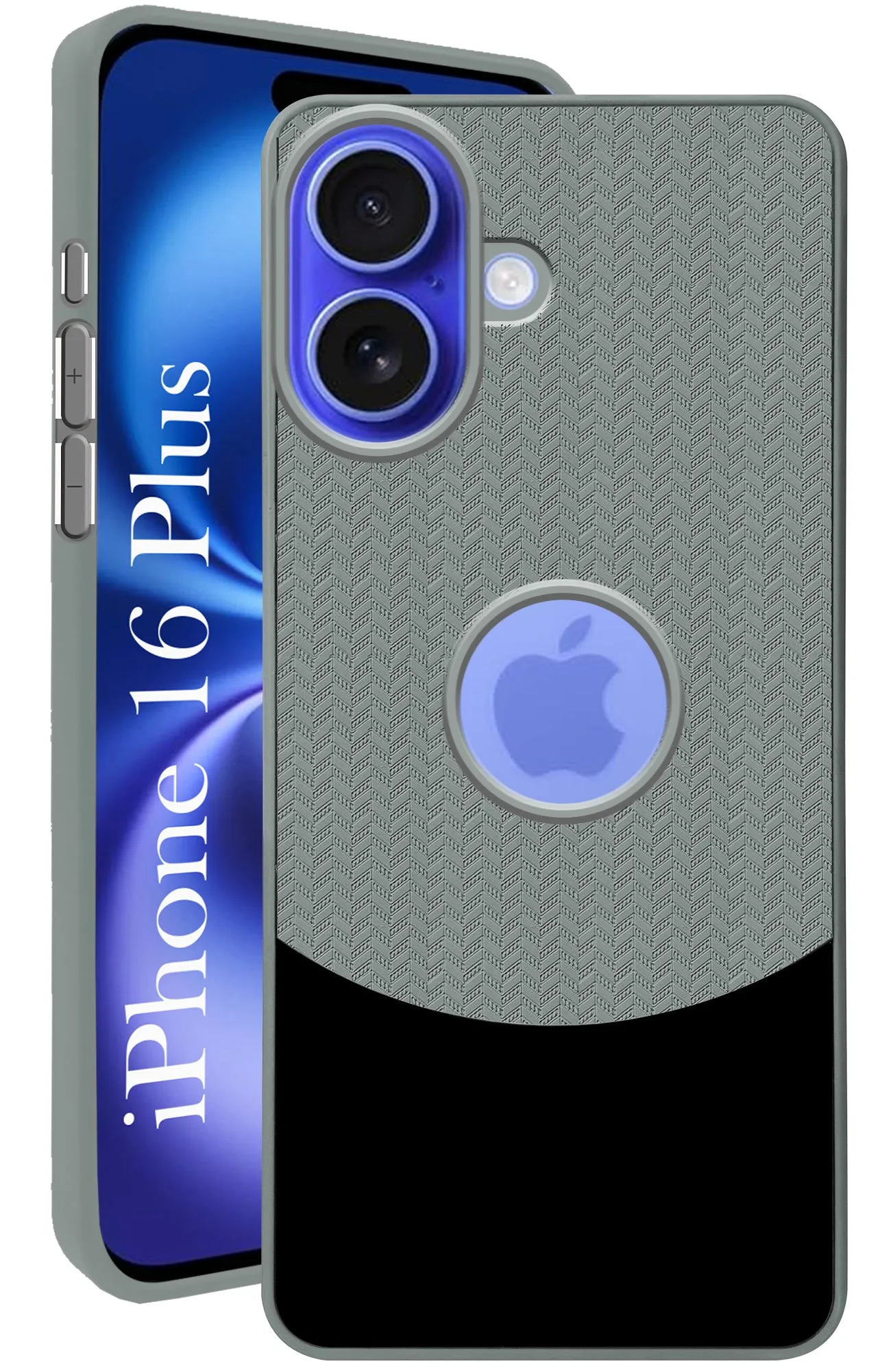 Comfort Layer Texture Universal Design For Apple iPhone 16 Plus Back Cover Case (Elegant PU Leather Finish | Premium Minimalist Professional | Camera Protection Bump)