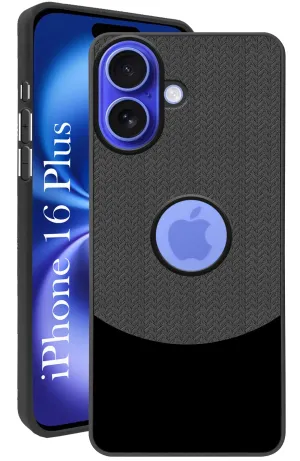 For Apple iPhone 16 Plus Back Cover Case (Elegant PU Leather Finish | Premium Minimalist Professional | Camera Protection Bump) Comfort Texture Layer Luxury Layer Texture