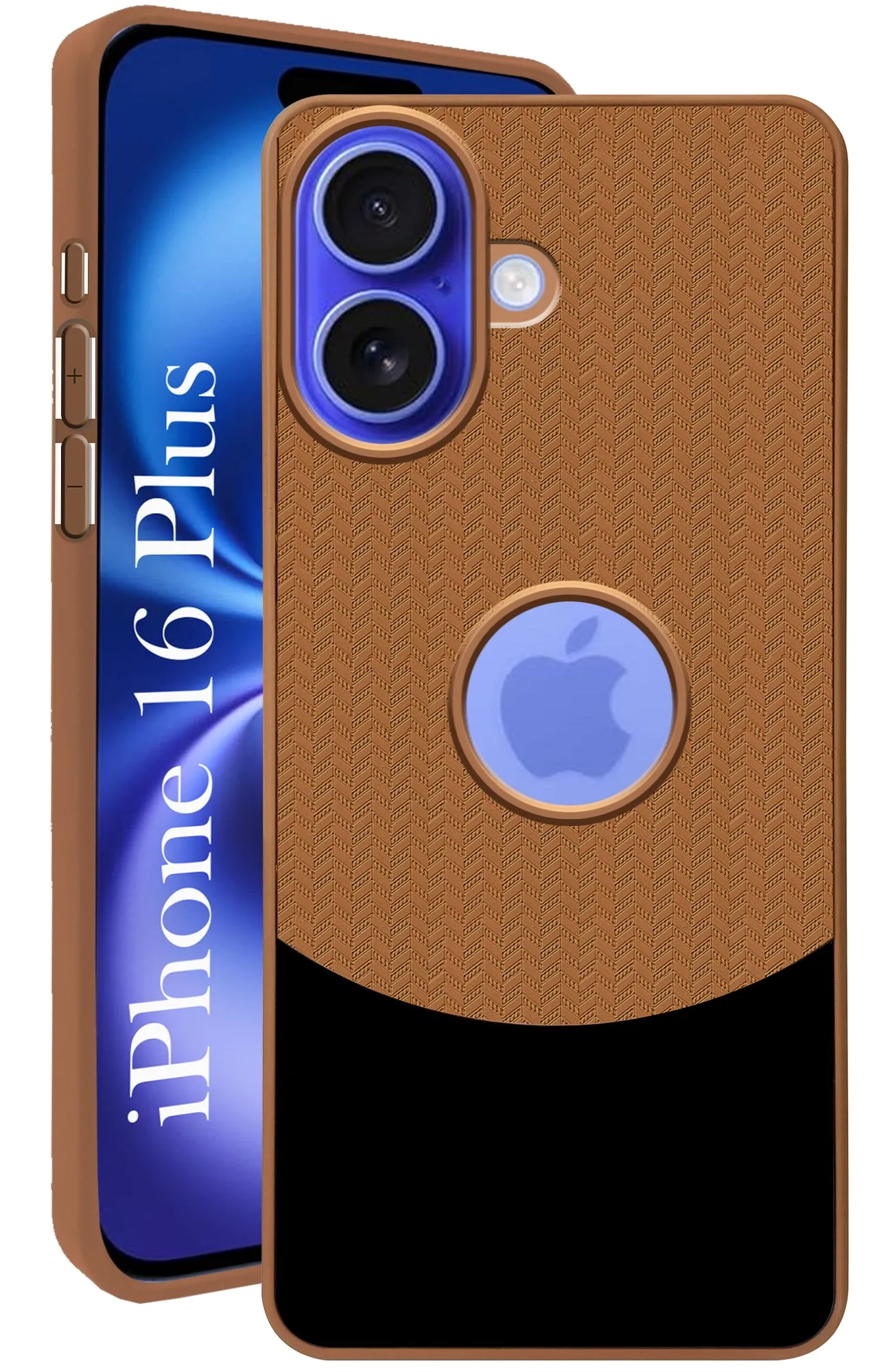 Modern Look Pocket Ready For Apple iPhone 16 Plus Back Cover Case (Elegant PU Leather Finish | Premium Minimalist Professional | Camera Protection Bump)