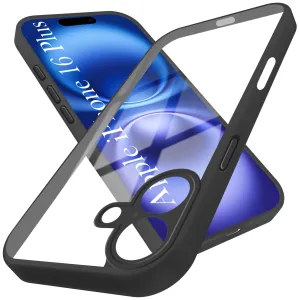 For Apple iPhone 16 Plus Back Cover Case (Lifetime Anti Yellow | Anti Scratch | Crystal Clear Shockproof) Polished Edge Protective Pattern