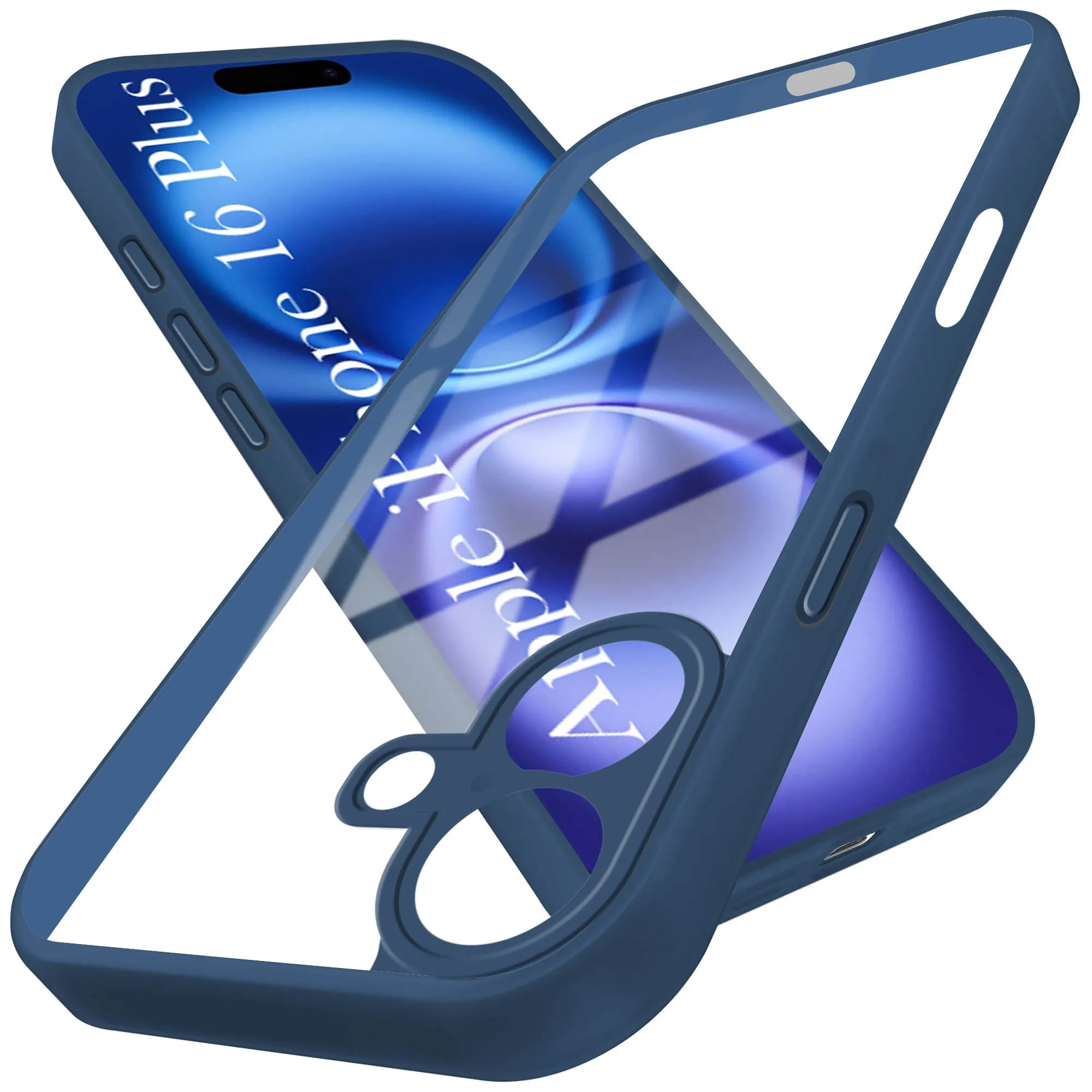 For Apple iPhone 16 Plus Back Cover Case (Lifetime Anti Yellow | Anti Scratch | Crystal Clear Shockproof) Hybrid Grip Finish