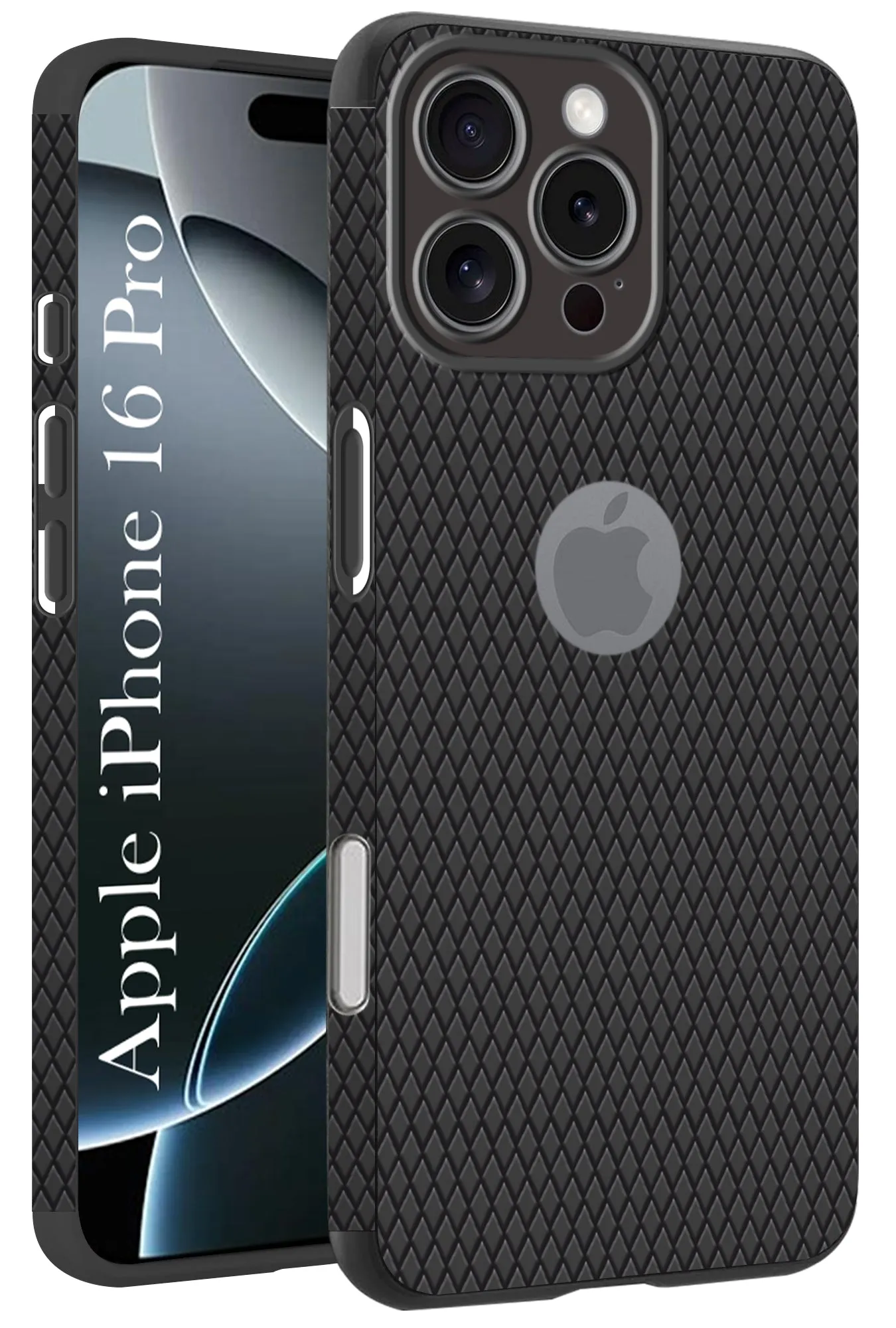 Stylish Touch For Apple iPhone 16 Pro Back Cover Case (Liquid Silicone | Side Grip | Camera Protection)