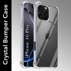 Durable Edge Heat resistant For Apple iPhone 16 Pro Back Cover (Shockproof Crystal Clear Case |  Drop & Camera Protection | Hard Polycarbonate)