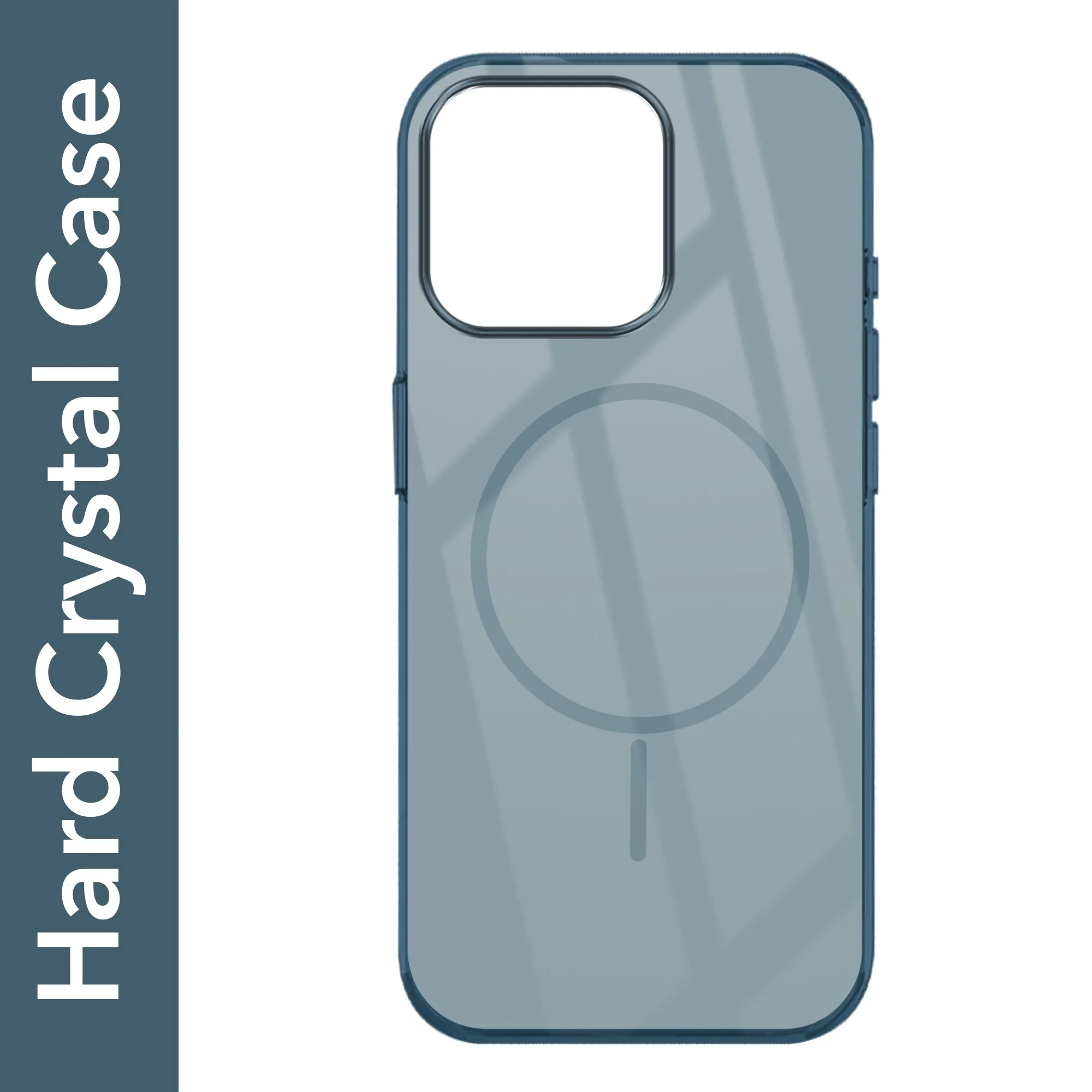 Colorful Finish Classic Finish For Apple iPhone 16 Pro Max Back Cover Case (Crystal Clear Case | MagSafe Wireless Charging Support | Hard Anti Yellow | Camera Protection Bump)