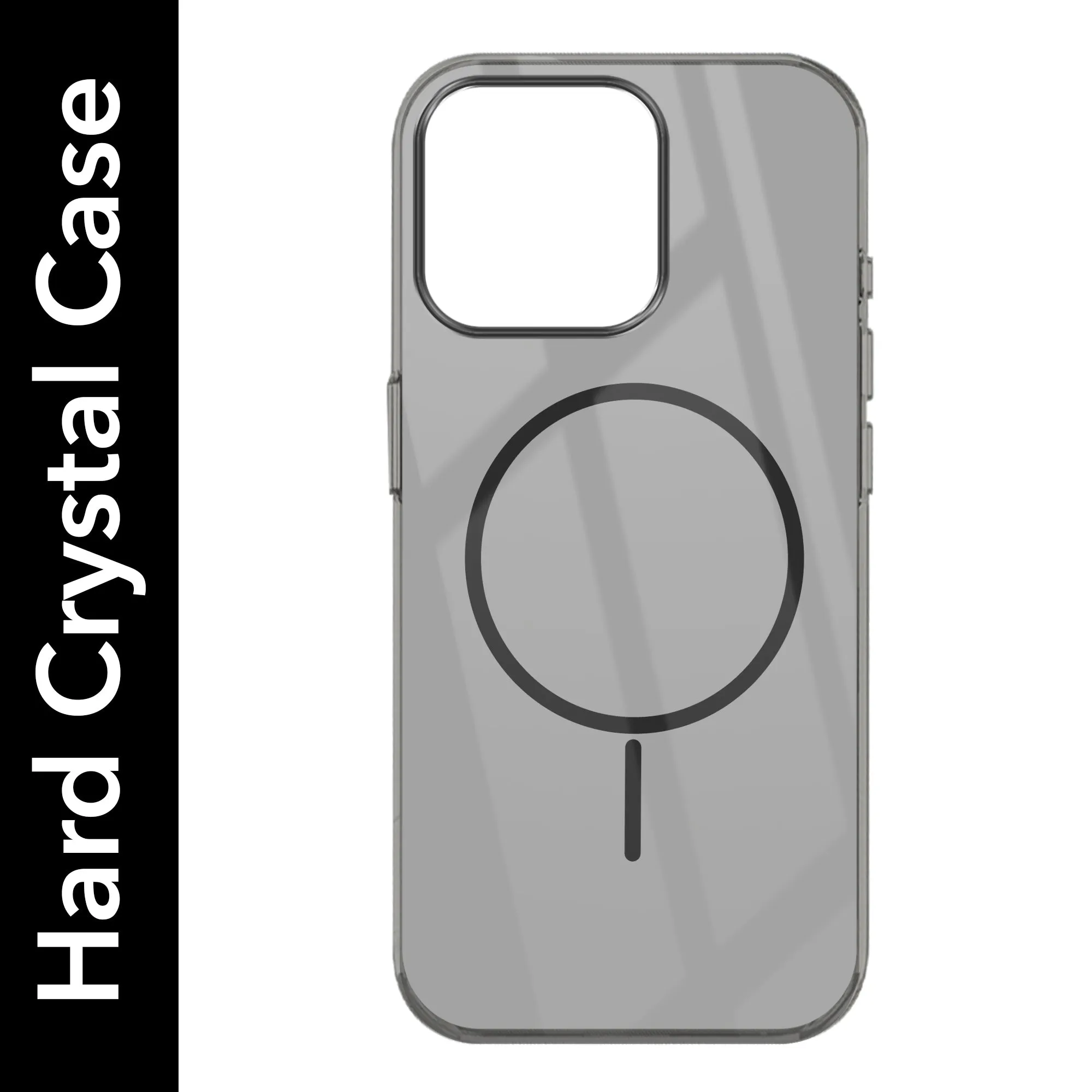 For Apple iPhone 16 Pro Max Back Cover Case (Crystal Clear Case | MagSafe Wireless Charging Support | Hard Anti Yellow | Camera Protection Bump) Protective Form Texture Compact Shape