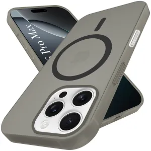 For Apple iPhone 16 Pro Max Back Cover Case (Frosted Matte Feel | MagSafe Compatible Wireless Charging | Polycarbonate Material) Flexible Detail Design Smooth Look