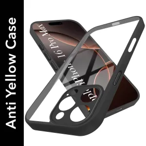 For Apple iPhone 16 Pro Max Back Cover Case (Lifetime Anti Yellow | Anti Scratch | Crystal Clear Shockproof) Port Protection