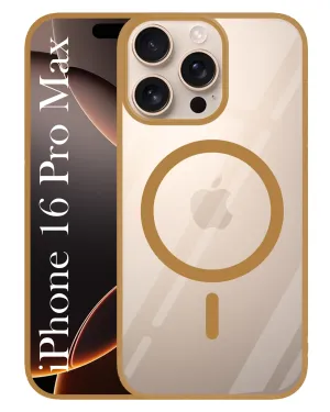 Rugged Design Style Rugged Build Texture For Apple iPhone 16 Pro Max Back Cover Case (MagSafe Compatible Wireless Charging | Hybrid Camera Bump Protection | Shockproof Polycarbonate Material)