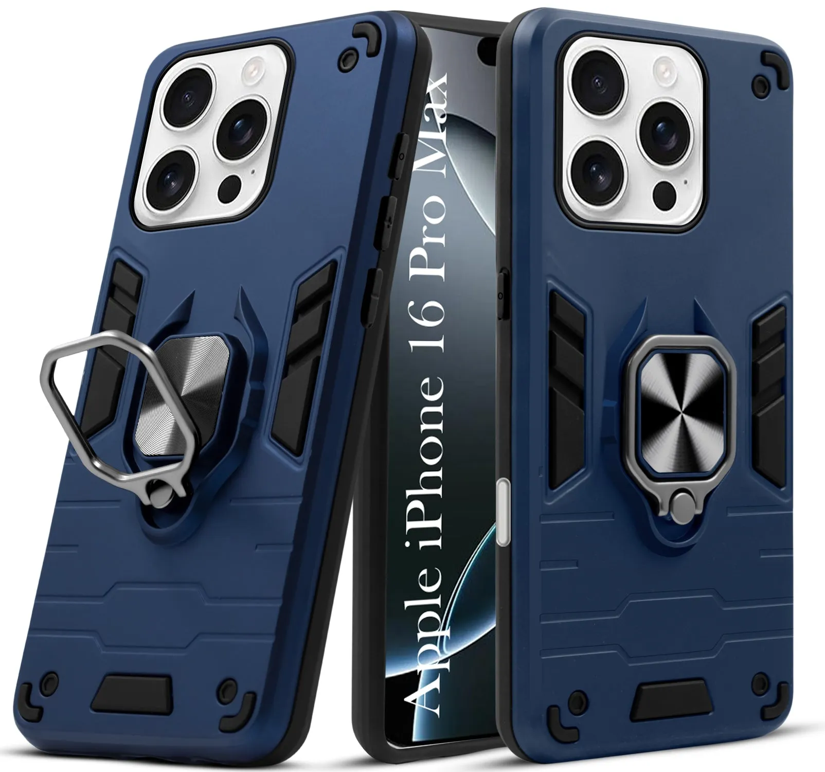 custom design Outdoor Protection For Apple iPhone 16 Pro Max Back Cover Case (Shockproof Polycarbonate Dual Layer Hybrid Armor)