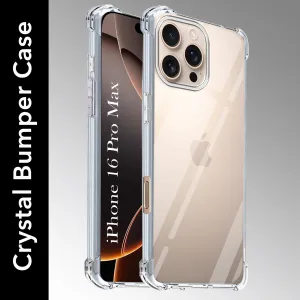 Smooth Fit Professional Look For Apple iPhone 16 Pro Max Back Cover (Shockproof Crystal Clear Case |  Drop & Camera Protection | Hard Polycarbonate)