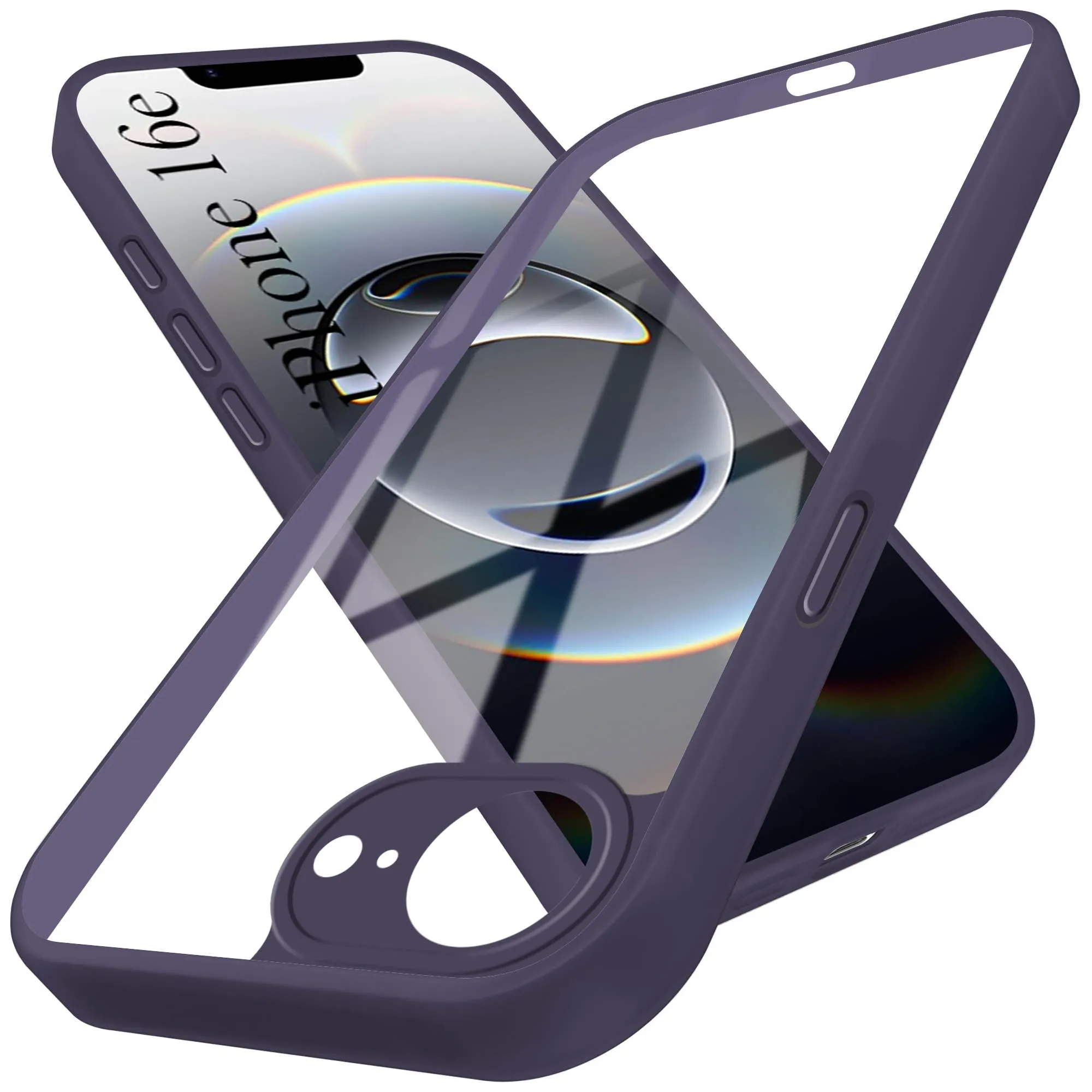 For Apple iPhone 16e Back Cover Case (Lifetime Anti Yellow | Anti Scratch | Crystal Clear Shockproof) (Lifetime Anti Yellow | Anti Scratch | Crystal Clear Shockproof) Modern Texture Build