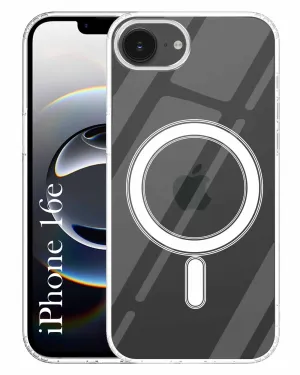 Versatile Design Durable Texture Layer For Apple iPhone 16e Back Cover Case (MagSafe Compatible Wireless Charging | Hybrid Camera Bump Protection | Shockproof Polycarbonate Material)