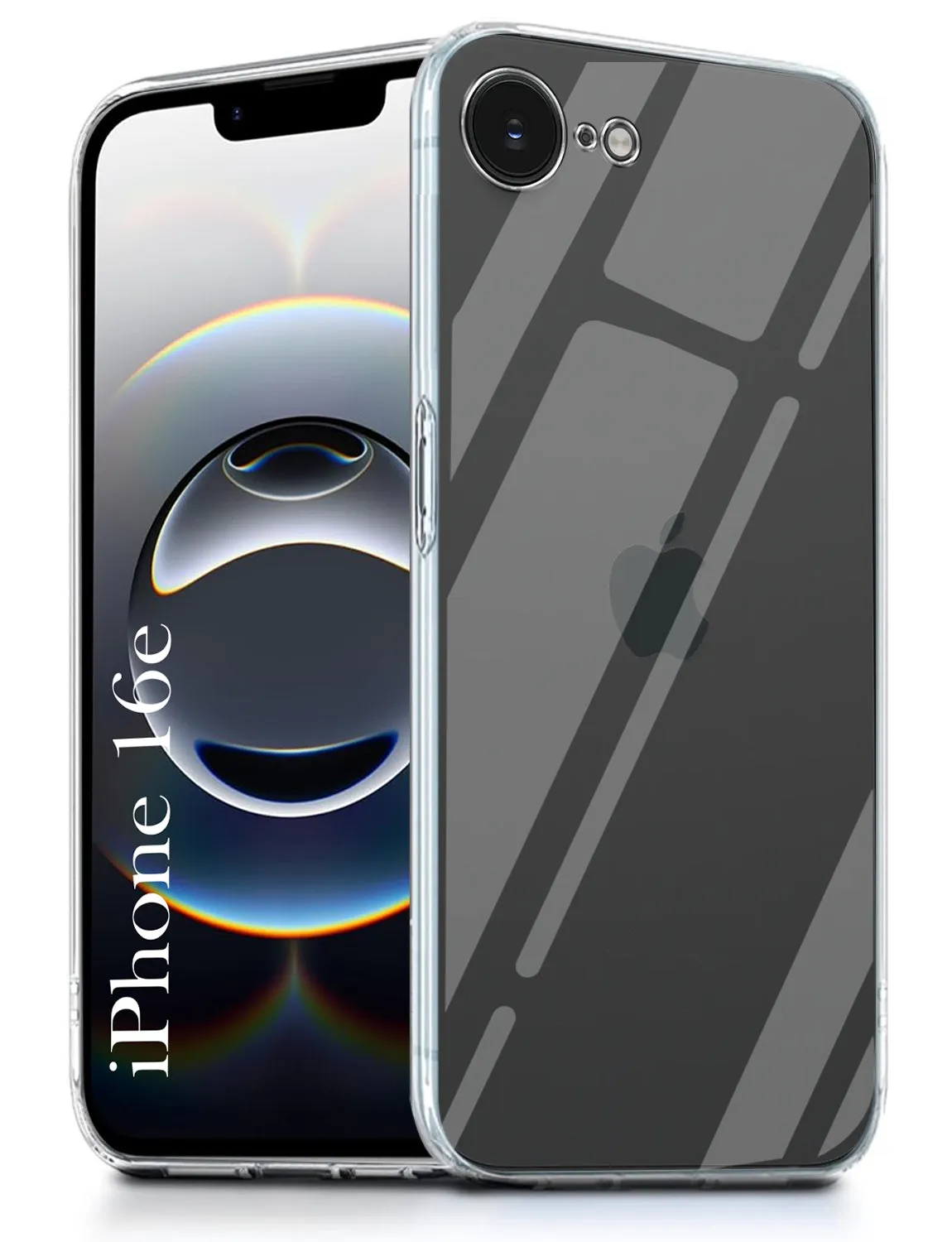 Fashion Accent Premium Look For Apple iPhone 16e Back Cover (Silicone Clear Shockproof Case with Camera Protection | Soft and Flexible | Transparent)