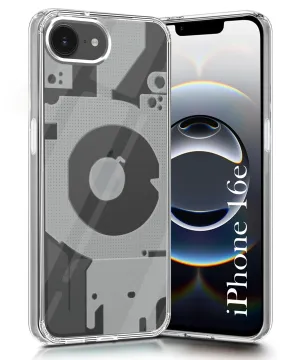 For Apple iPhone 16e Back Cover (Silicone Matte Shockproof Case with Camera Protection | Soft and Flexible | Transparent) Pocket Friendly