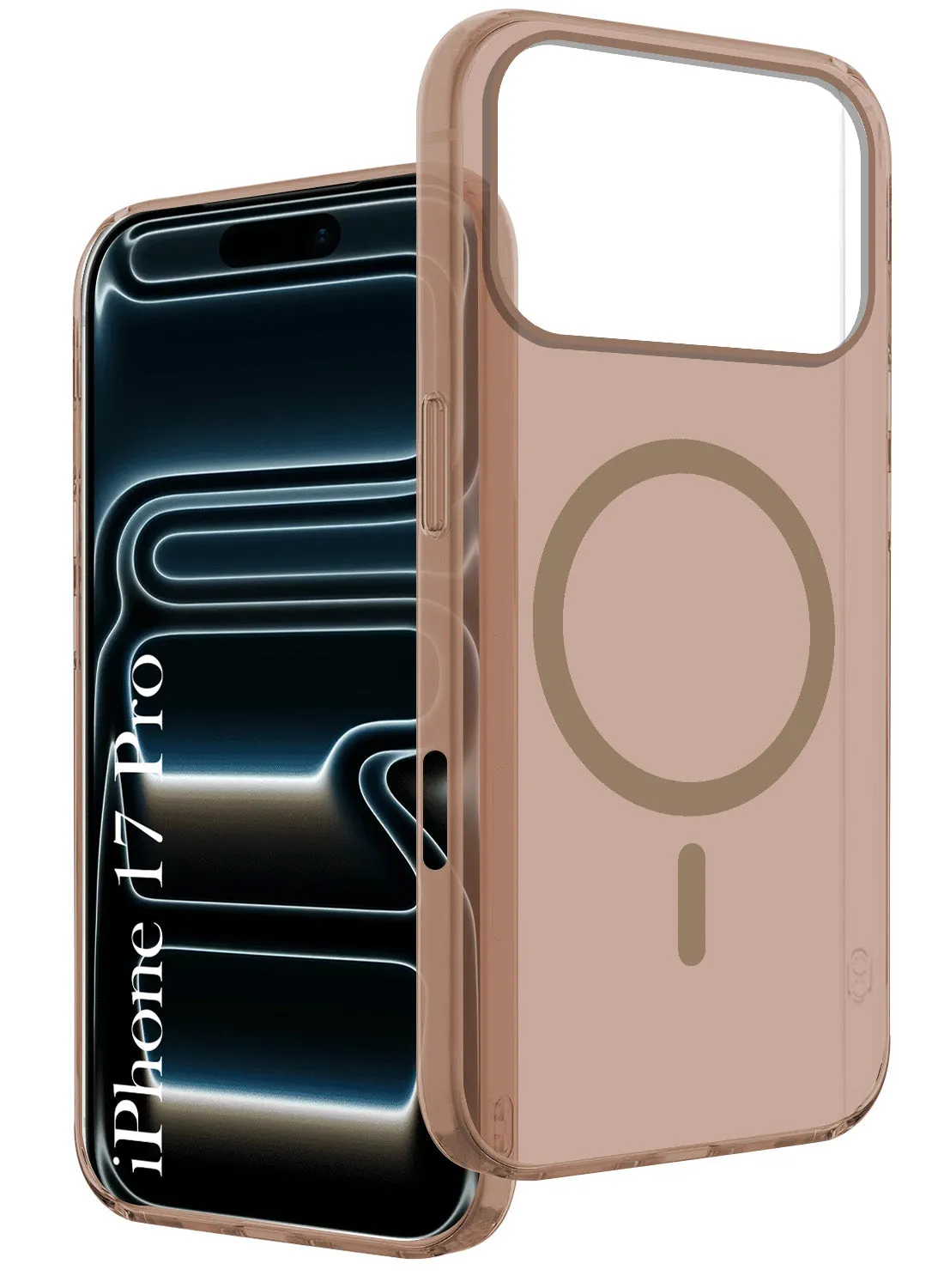 Artistic Print Transparent Shell For Apple iPhone 17 Pro Back Cover Case (Frosted Matte Feel | MagSafe Compatible Wireless Charging)