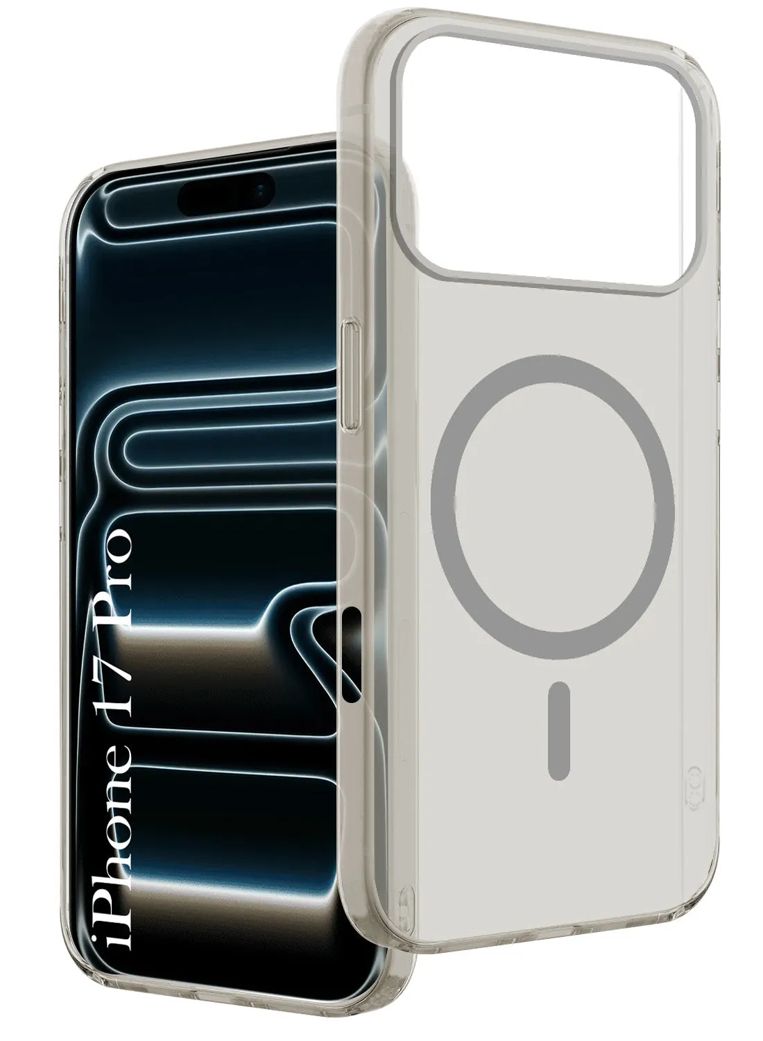 For Apple iPhone 17 Pro Back Cover Case (Frosted Matte Feel | MagSafe Compatible Wireless Charging) Magnetic Mount Compatible Soft Layered Design