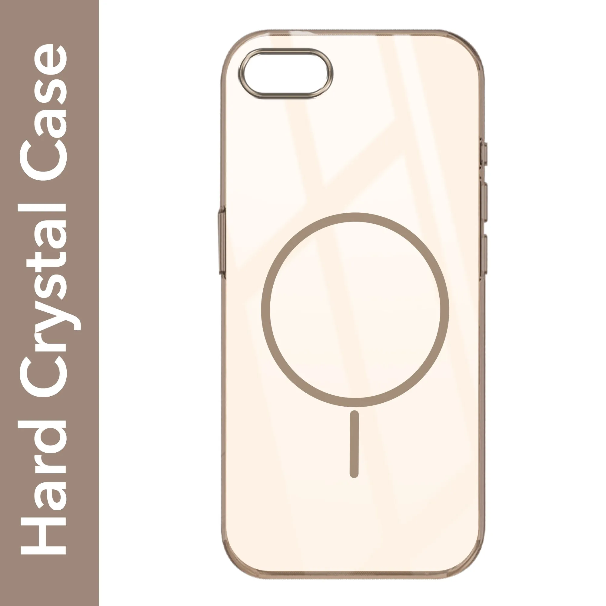 Hand Feel Portable Accessory For Apple iPhone 7 | iPhone 8 Back Cover Case (Crystal Clear Case | MagSafe Wireless Charging Support | Hard Anti Yellow | Camera Protection Bump)