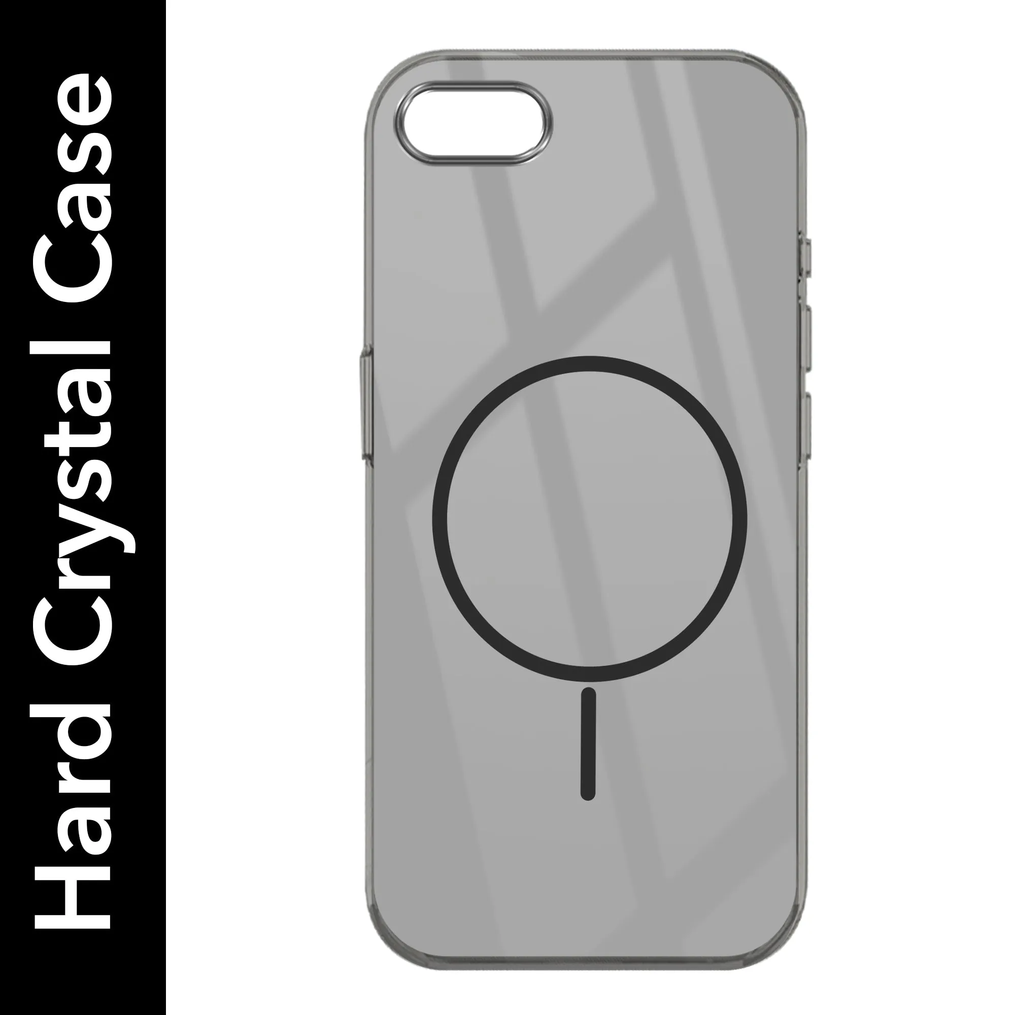 For Apple iPhone 7 | iPhone 8 Back Cover Case (Crystal Clear Case | MagSafe Wireless Charging Support | Hard Anti Yellow | Camera Protection Bump) Travel Companion