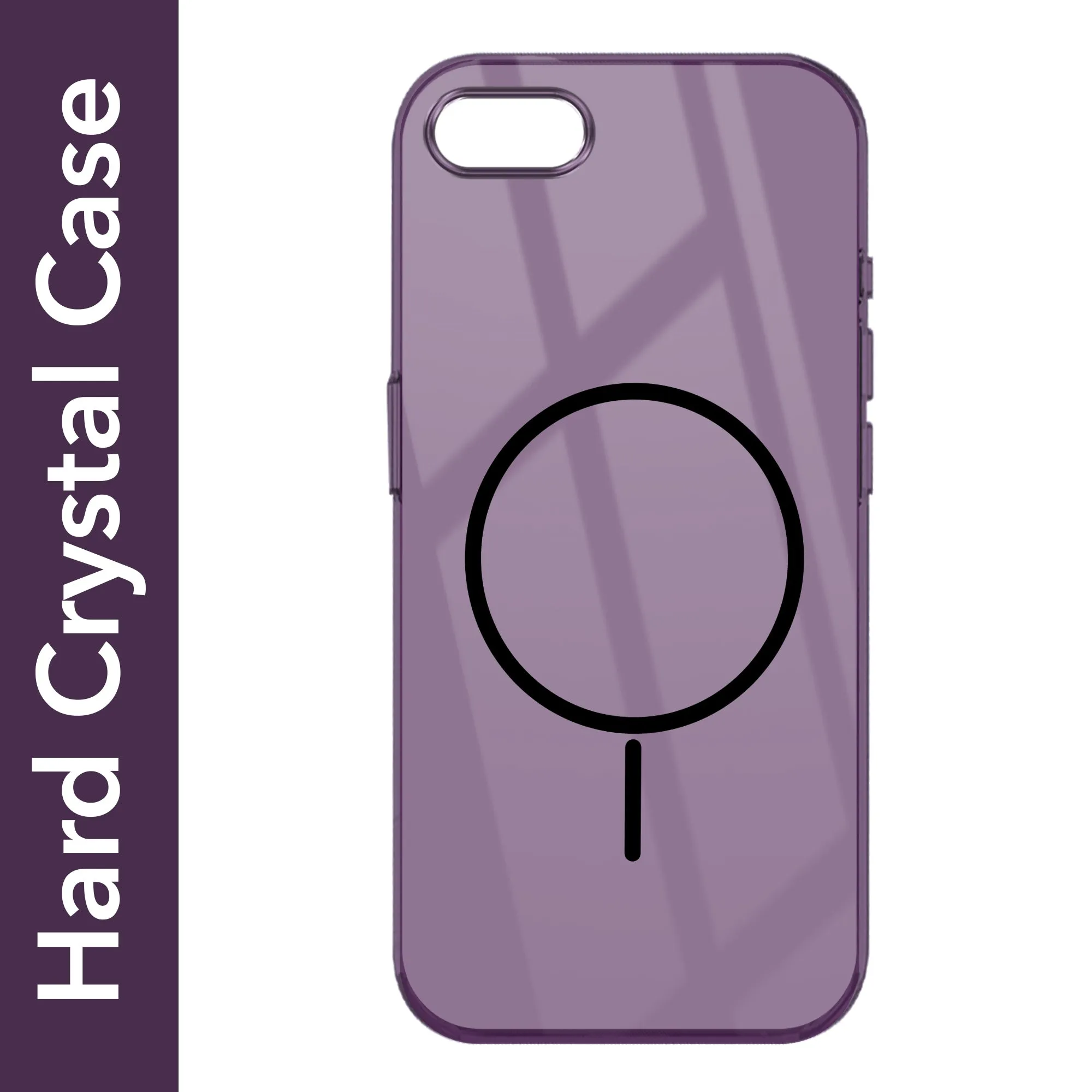 For Apple iPhone 7 | iPhone 8 Back Cover Case (Crystal Clear Case | MagSafe Wireless Charging Support | Hard Anti Yellow | Camera Protection Bump) Premium Texture Design Hybrid Protection