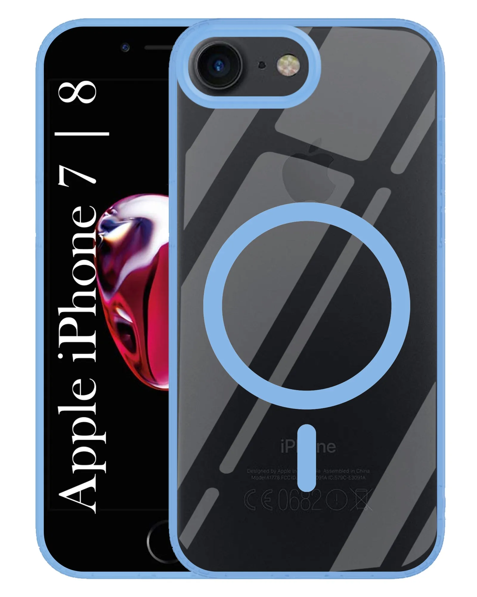 Soft Feelings For Apple iPhone 7 | iPhone 8 Back Cover Case (MagSafe Compatible Wireless Charging | Hybrid Camera Bump Protection | Shockproof Polycarbonate Material)