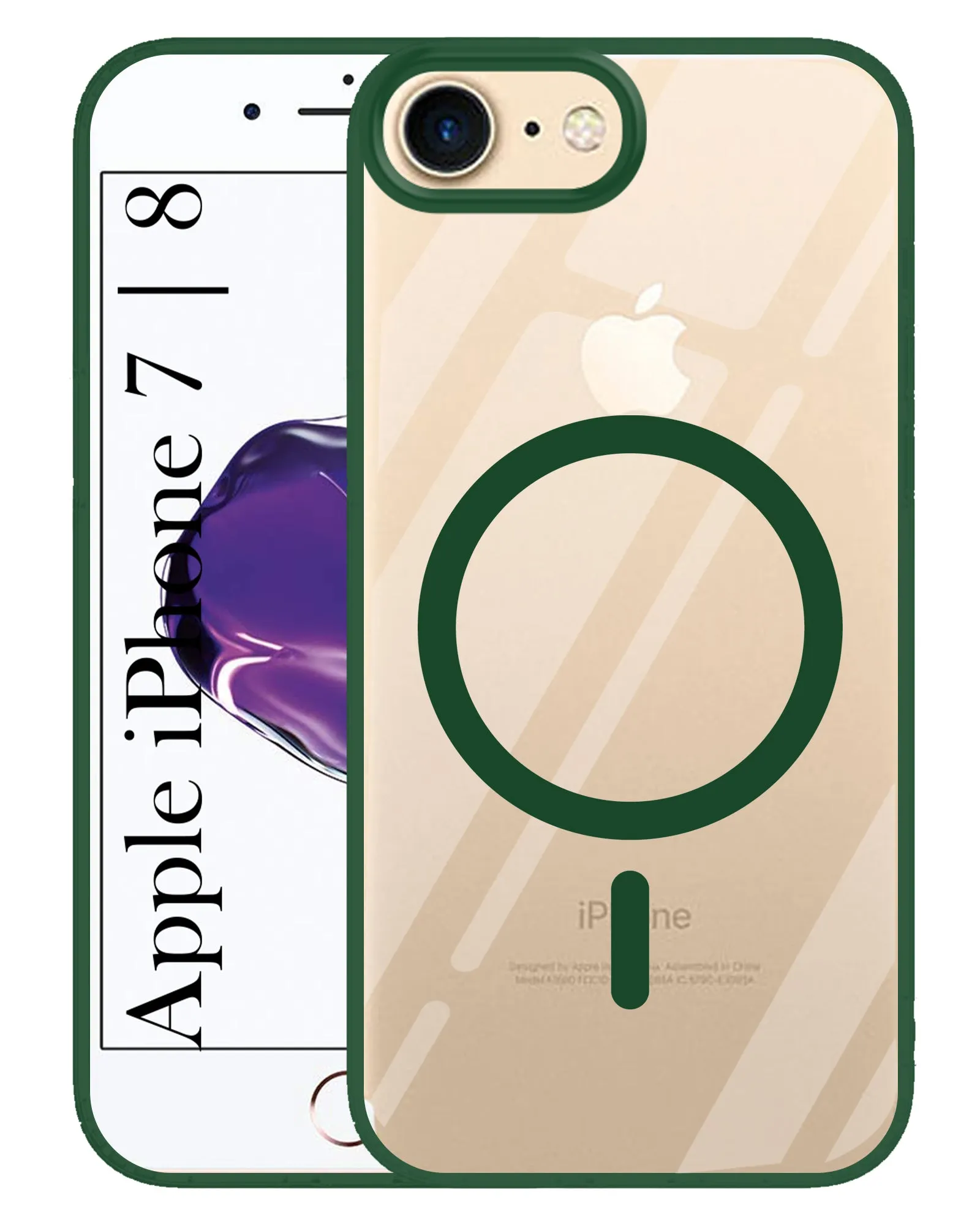 Premium Touch For Apple iPhone 7 | iPhone 8 Back Cover Case (MagSafe Compatible Wireless Charging | Hybrid Camera Bump Protection | Shockproof Polycarbonate Material)