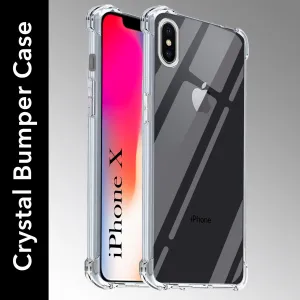 Polished Texture Finish For Apple iPhone X Back Cover (Shockproof Crystal Clear Case |  Drop & Camera Protection | Hard Polycarbonate)