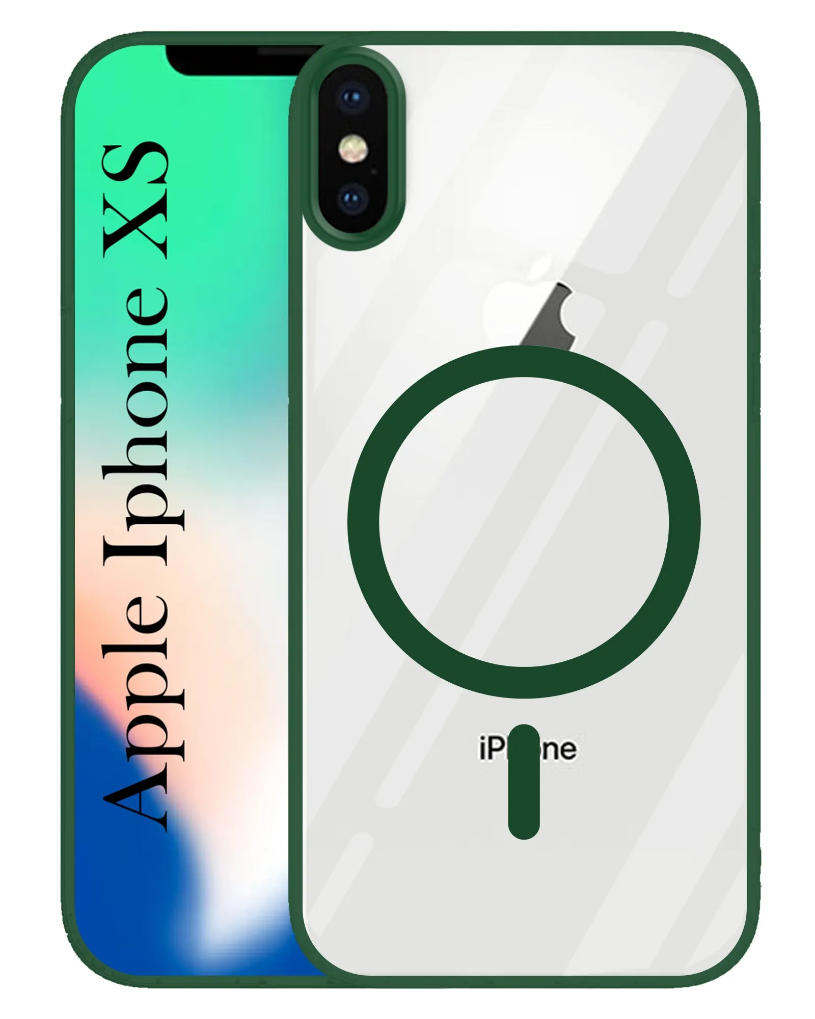 For Apple iPhone Xs Back Cover Case (MagSafe Compatible Wireless Charging | Hybrid Camera Bump Protection | Shockproof Polycarbonate Material) Professional Style