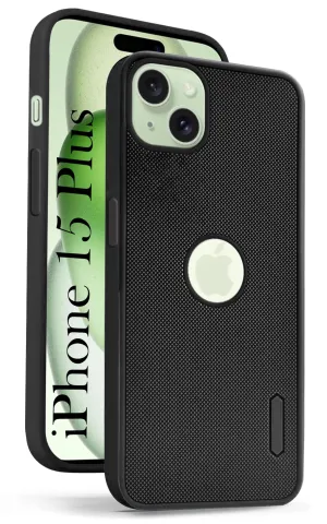 For iPhone 15 Plus Back Cover Case (Textured Grip Design | Camera Protetion | Slim and Light Weight | Soft Touch and Feel) Printed Artwork Slim Design