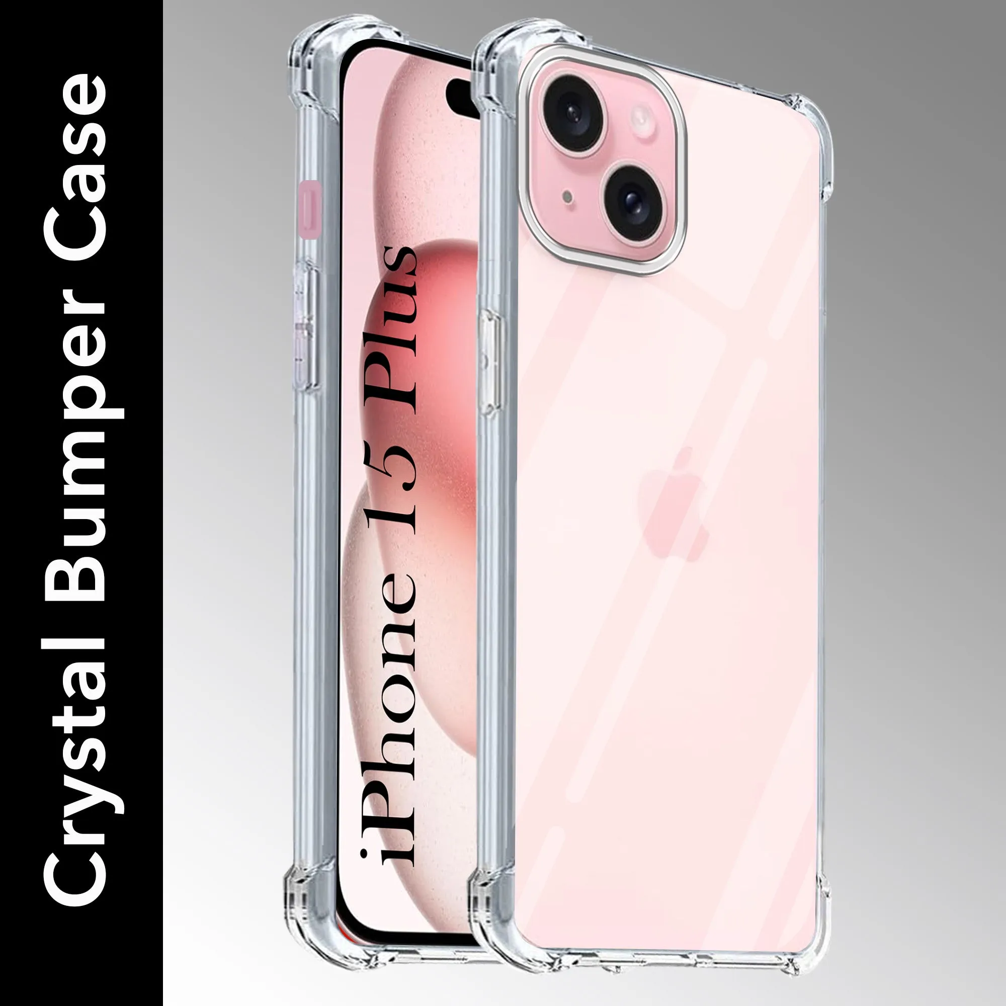 Clear View Vibrant Colors For iPhone 15 Plus Back Cover (Shockproof Crystal Clear Case |  Drop & Camera Protection | Hard Polycarbonate)