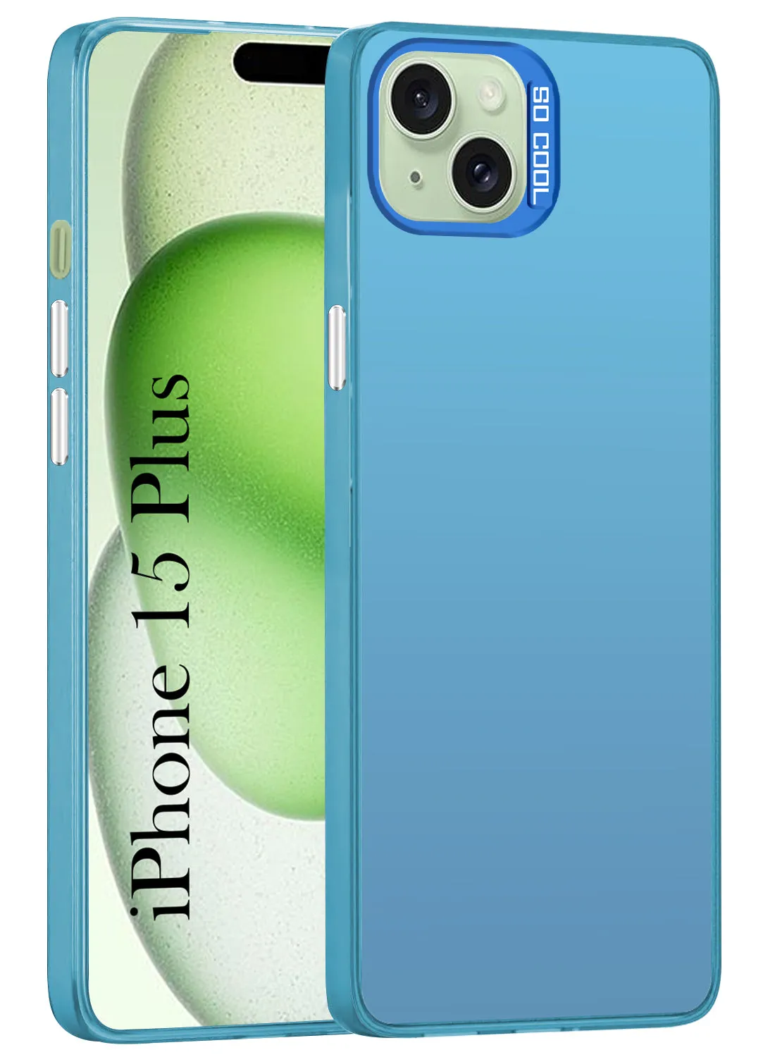 Flexible Shell For iPhone 15 Plus Hard Back Cover Case (Velvet Touch | Professional Glossy Finish | Camera Protection Bump)