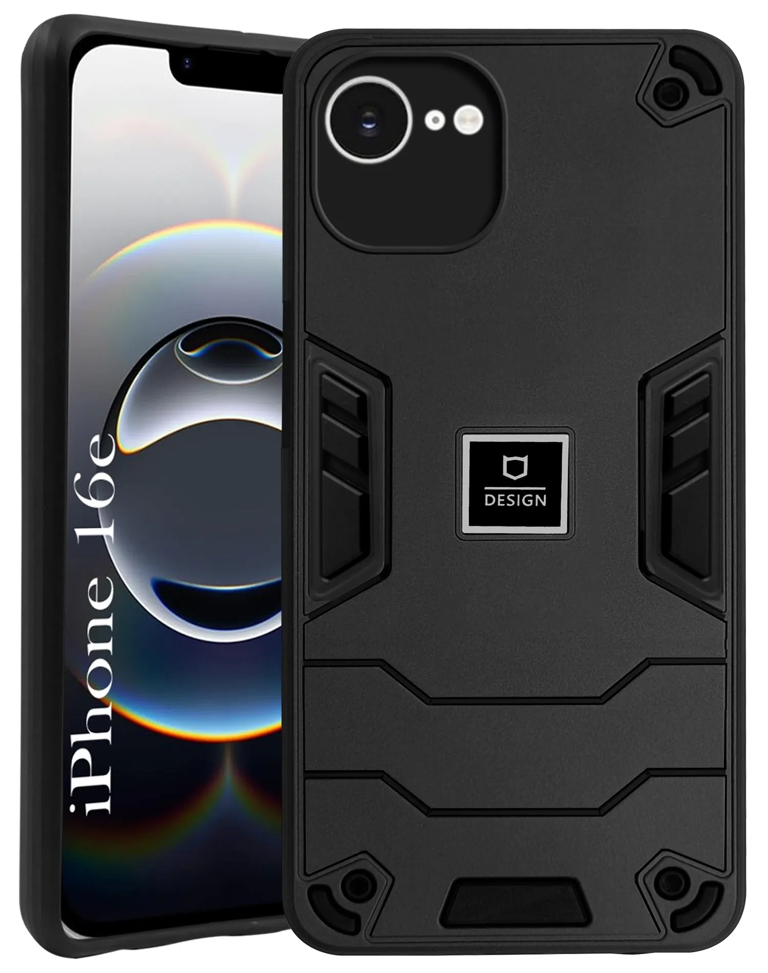 Custom Fit For iPhone 16e Back Cover Case (Hybrid Armor | Slim Dual Layer | Shockproof Lightweight)