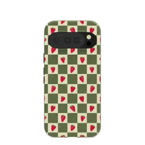 Forest Floor Strawberry Field Google Pixel 10/10 Pro Case Hybrid Finish Texture