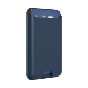 Elegant Everyday Wallet French Navy Softgoods PopWallet for MagSafe