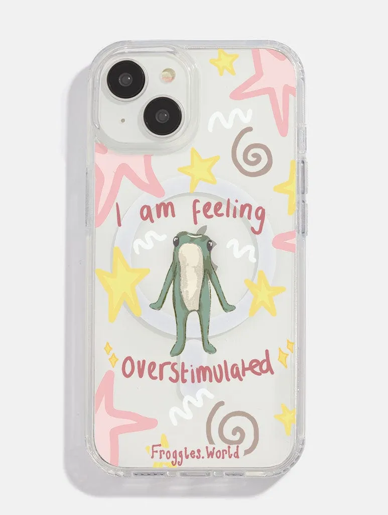 Froggles World x Skinnydip Overstimulated Frog MagSafe iPhone Case Modern Design Texture