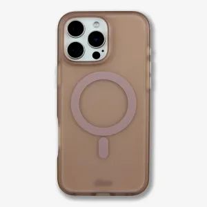 Frosted Matte MagSafe? Compatible iPhone Case - Brown Urban Accessory Elegant Texture