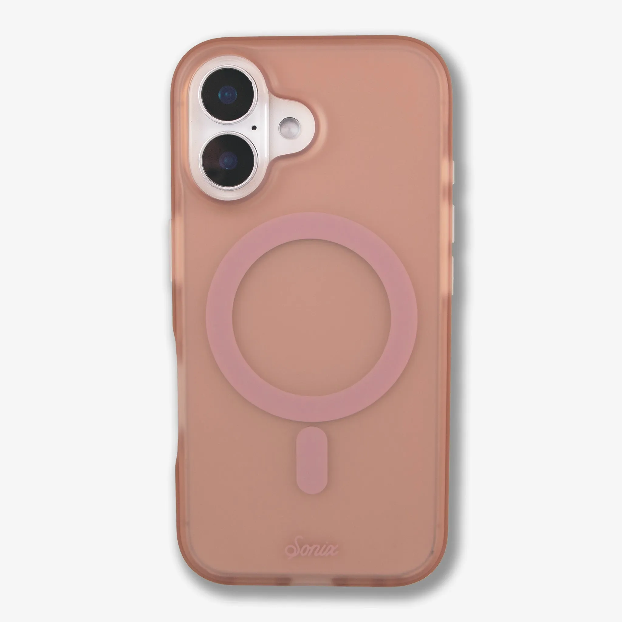 Frosted Matte MagSafe? Compatible iPhone Case - Mauve Premium Edge Frosted surface