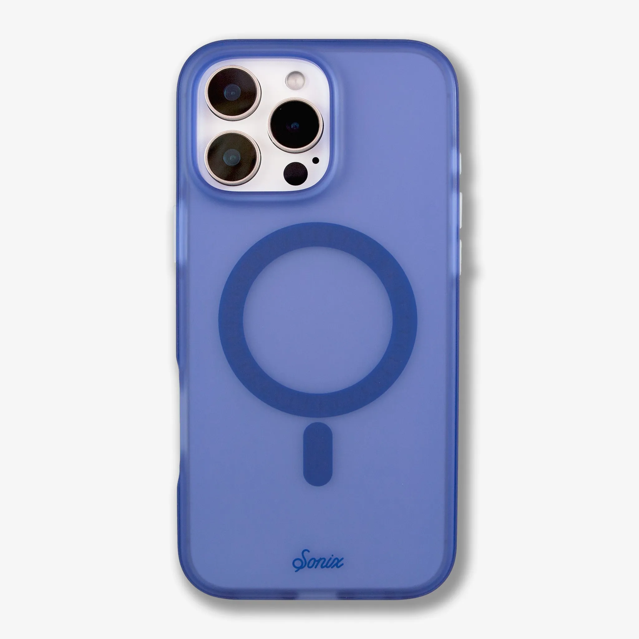 Subtle design Frosted Matte MagSafe? Compatible iPhone Case - Navy